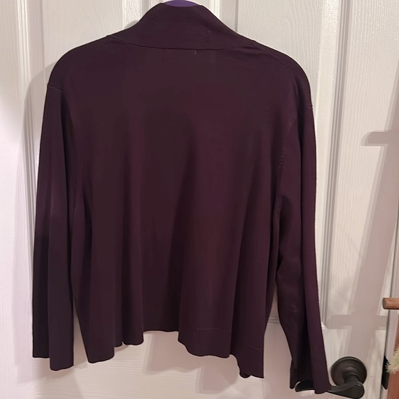 Calvin Klein Women’s Lightweight, Cropped, Open Front Cardigan, Size 3X - Picture 4 of 8